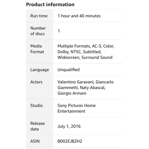 VALENTINO: THE LAST EMPEROR DVD Fashion Designers Film Documentary - Picture 3 of 4